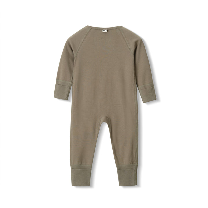 Combinaison zippée en olive