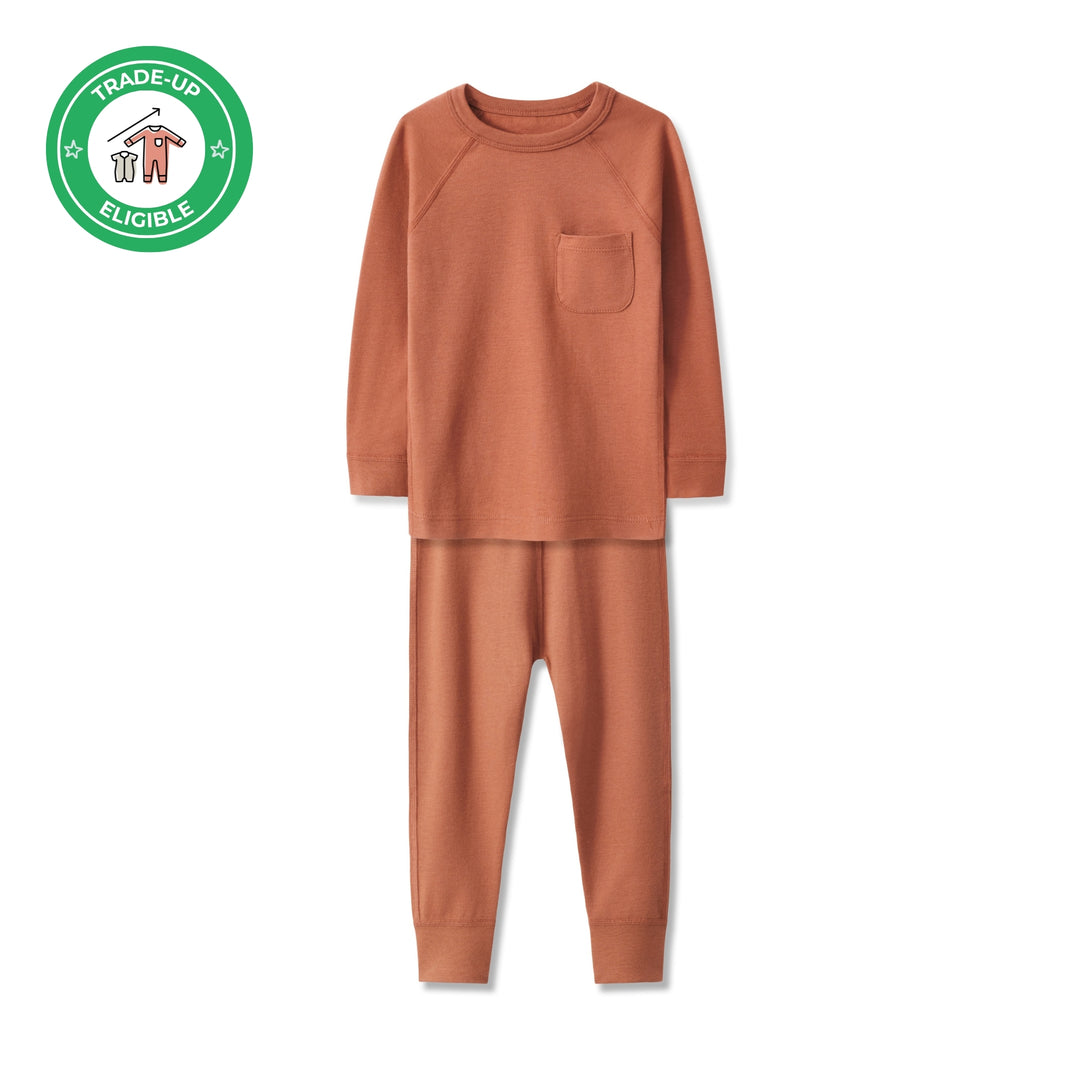 Pajama Set in Chestnut