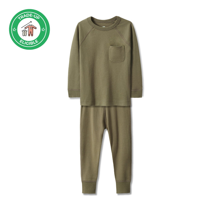 Pajama Set in Olive