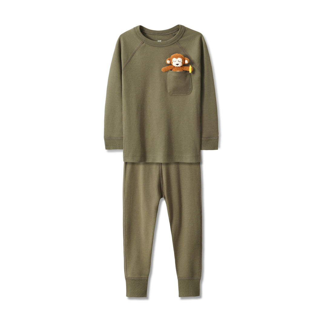 Pajama Set in Olive