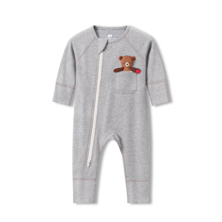 Combinaison zippée en érable rouge